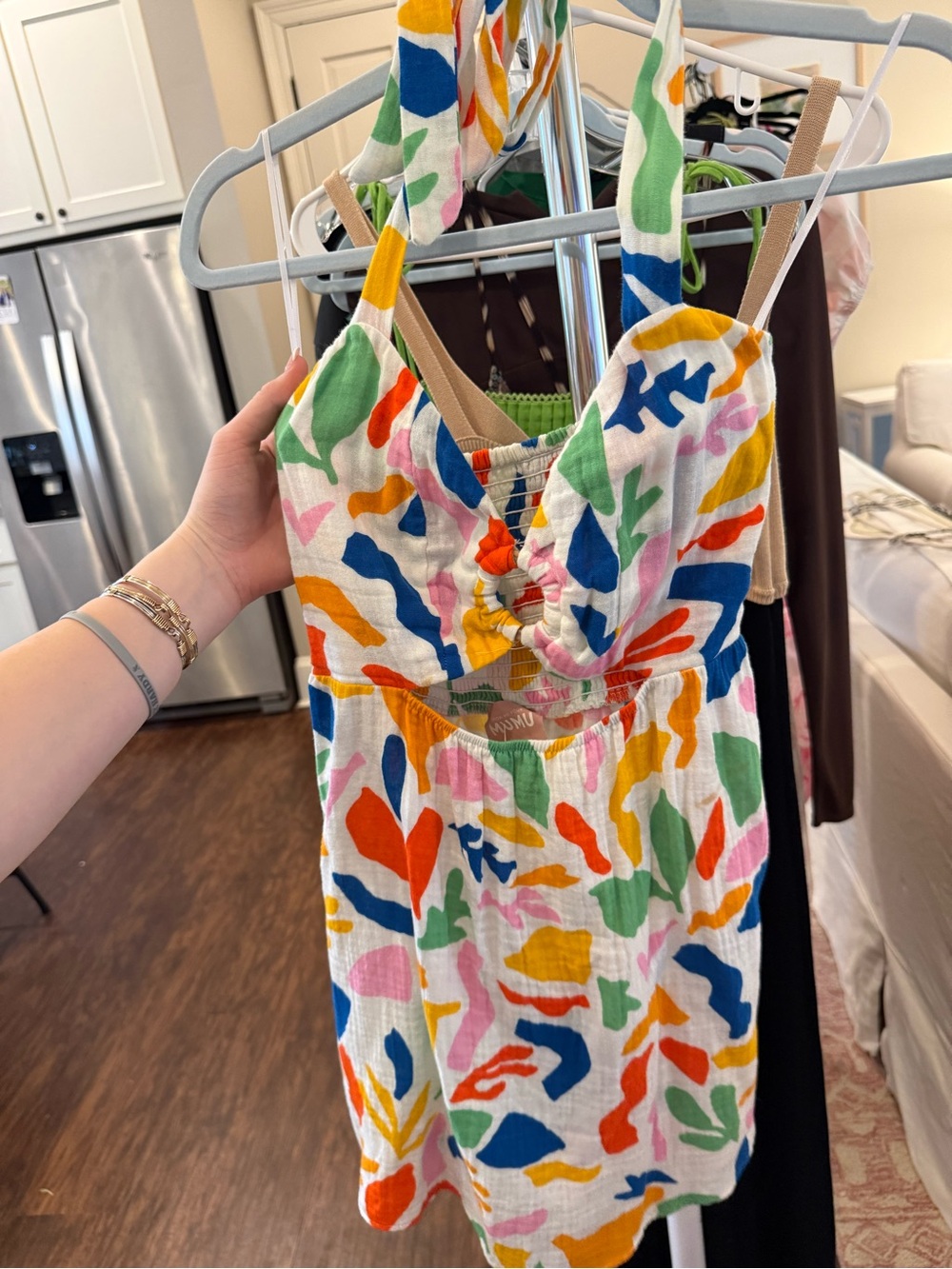 Show Me Your MuMu Multicolor Abstract Print Mini Dress